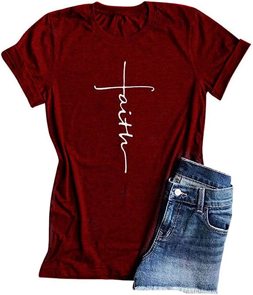 Faith Shirts in 3 colors - Blue - store2app
